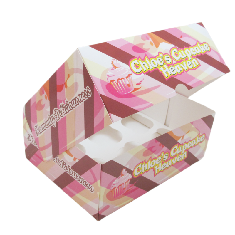 Wholesale Custom Logo Muffin Dessert Paper Box Torten Pastry Bakery Box Cupcake Packaging Boxes